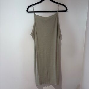 H&M Tan Ribbed Mini Dress